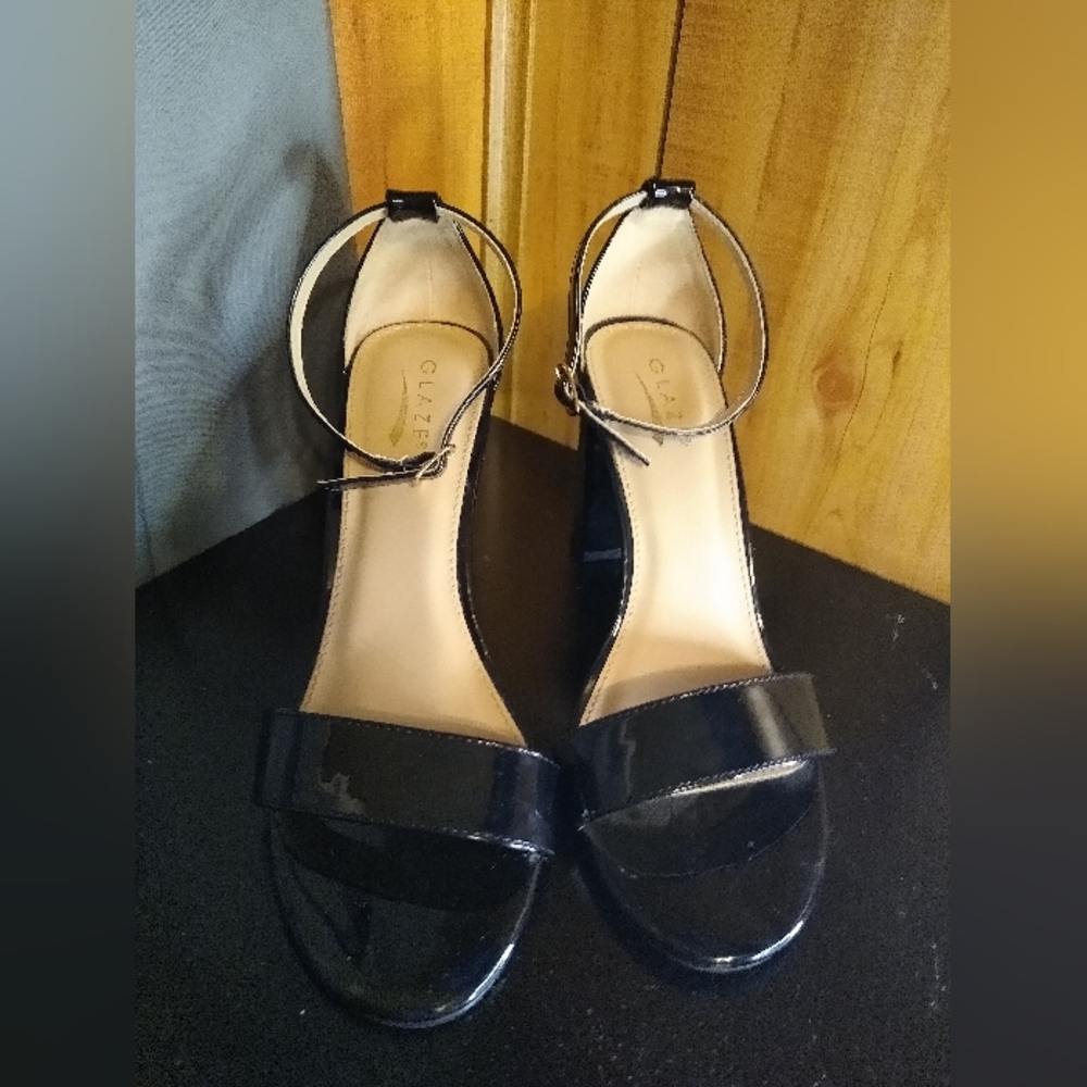 Glaze Black Patent (Love Sick ) Heels
